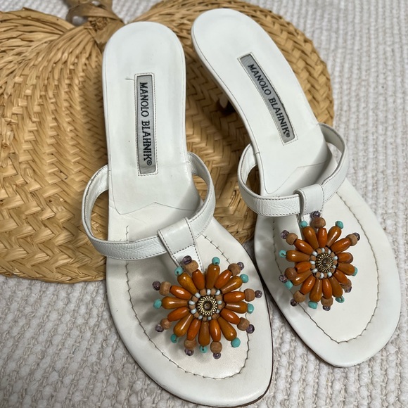 Manila Blahnik kitten heal sandals - Picture 4 of 15